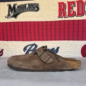 Size 42/W11/M9 - Birkenstock Boston Habana Oiled Leather Brown Clogs